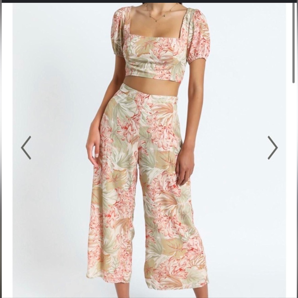 Palm Print Women's Set